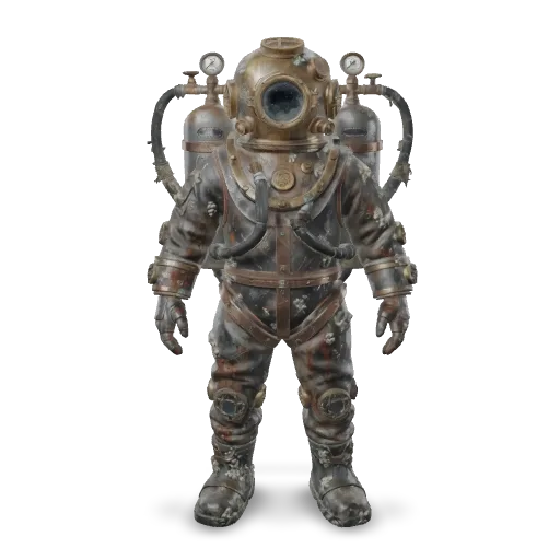Vintage diving suit 3D result